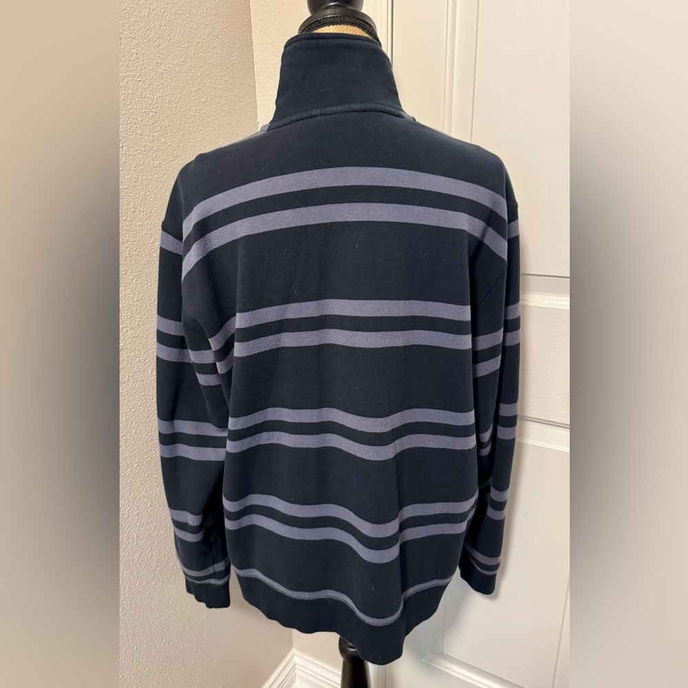 Adidas Men's Black and Gray Striped Sweatshirt, Size XL - Picture 11 of 12